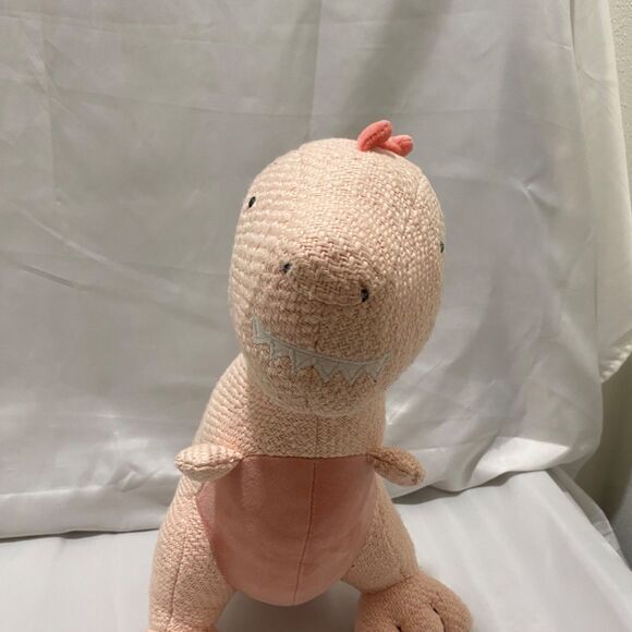 Pillowfort Pink Dinosaur Weighted Decorative Stuffed Plush 14 Inch X 10 Inch - Picture 7 of 8